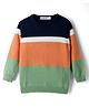 Noddy Full Sleeves Colour Blocked Sweatshirt - Orange