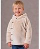 Cherry Crumble By Nitt Hyman Knit Full Sleeves Solid Heavy Winter Hooded Sweatshirt - Beige