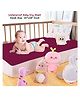 Dream Care Star Waterproof Reusable Fast Drying Baby Sheet (Small-50cm X 70cm Color-Rani Pink)
