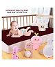 Dream Care Star Waterproof Reusable Crib Sheet for Your Newly Born Babies (Small-50cm X 70cm Color-Maroon)
