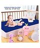 Dream Care Star Waterproof Reusable instadry Baby Bed Protector for your Bed (Small-50cm X 70cm Color-Royal Blue)