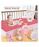 Dream Care Star Waterproof Reusable Instadry Crib Sheet for Toddlers (Small-50cm X 70cm Color-Salmon Rose)
