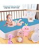 Dream Care Star Waterproof Reusable Extra Absorbant Baby Bed Protector (Large-100cm X 140cm Color-Peacock Blue)
