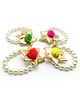 Aabacus Navratri Diwali Festive Theme Gotta Patti Detailed Pack of 4 Bracelets - Multicolor