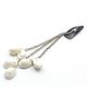Aabacus Festive Theme Sea Shells Embellished Chain Detailed Tic Tac Clip - White