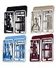 COZY VIBES 19PCS Nail Clipper Sets Manicure Cutters Household Stainless Steel Earpick Pedicure Toe Nail Scissors Tools with PU Travel Case - Pack of 1 - Color May Vary