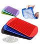 COZY VIBES 160 Grids Silicone Ice Cubes Tray Cube Maker Bar Pudding Mould DIY Tool 1Pcs Silicone Ice Cube Tray Silicone Ice Maker - PACK OF 1 - COLOR MAY VARY
