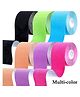 COZY VIBES Kinesiology Tape Athletic Elastic Knee Muscle  Knee Tape For Gym Fitness Running Tennis Swimming Football Joint Support Multicolor  5M - PACK OF 1 - COLOR MAY VARY