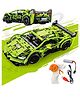Elecart 1:16 DIY RC Building Block Supercar  Lamborghini-Style Remote Control Car Toy with Openable Doors, 2.4GHz High-Speed Rechargeable Racing Car for Kids & Adults (Green)