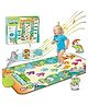 Elecart Dinosaur Musical Dance Mat for Kids  Toddler Walking Blanket Montessori Toy | Interactive Piano Play Mat with Dino Footprints, Lights & Sounds | Educational Baby Sensory Toy