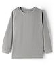 Simply Cotton Full Sleeves Solid Thermal Vest - Light Grey