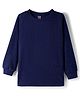 Simply Cotton Full Sleeves Solid Thermal Vest - Blue