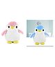 MummaSmile  Penguin Soft Toy White (Pink and Blue)- Height 30 cm