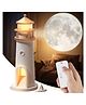 Azhari Remote Control Moon Light House LED Moonlight Projector Lamp Lighthouse Night Light LED Lighthouse Moon Projection for Kids- Color & Design May Vary