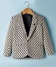 Rikidoos Full Sleeves Checked Blazer - Off White