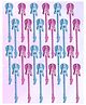 Asera Guitar Theme Dual-Purpose Pen & Endless Pencil | Sparkling Rock Music Design | Fun Stationery Birthday Return Gift for Kids (Set of 24)