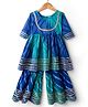 Teentare Cotton Woven Full Sleeves Kurta & Sharara Set With Bandhani Print - Turquoise