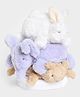 Mi Arcus Soft Stacker Toy of Rabbit, Elephant & Mouse Theme- Multicolor Length 17 cm