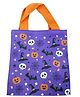 Kids Mandi Halloween Trick or Treat Tote Bag, Reusable Party Favour Bag with Cute Spooky Characters, Orange and Purple