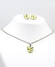 Milyra Butterfly Applique Detailed Jewellery Set - Yellow