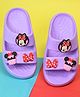 Yellow Bee Mickey & Friends Featuring Minnie Mouse Applique Detailed Sliders - Purple