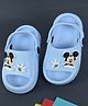 Yellow Bee Mickey Mouse Featuring Character Applique Detailed Slingback Clogs - Blue