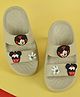 Yellow Bee Mickey Mouse Featuring Character Applique Detailed Sliders - Beige