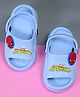 Yellow Bee Marvel Featuring Spider Man Applique Detailed Slingback Clogs - Blue