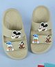 Yellow Bee Disney Featuring Mickey & Friends Applique Detailed Sliders - Beige