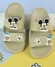 Yellow Bee Disney Featuring Mickey & Friends Applique Detailed Sliders - Beige