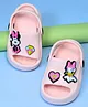 Yellow Bee Disney Featuring Minnie Mouse & Daisy Duck Applique Detailed Slingback Clogs - Pink