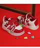 FEETWELL SHOES M Alphabet Patch Detailed LED Shoes - Red