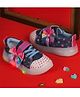 FEETWELL SHOES Polka Dots Designed Bow Applique Detailed LED Sneakers - Blue