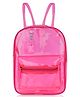 Echo Boomers Stylish Transparent Jelly Backpack - Pink Height 12 Inches
