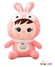 Bunniez Pink Girl Soft Toy 30cm Cute Plush Doll with Bunny Ears for Kids Ultra-Soft Stuffed Toy for Girls, Toddlers & Baby Room Decor - Height 30 cm