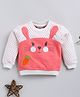 Wonderchild Full Sleeves Baby Animal Designed Light Winter Sweatshirt - Deep Peach