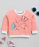 Wonderchild Full Sleeves Butterflies Patch Detailed Light Winter Sweatshirt - Peach