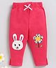 Wonderchild Fleece Woven Floral & Bunny Patch Detailed Pajama - Rani