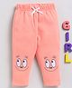 Wonderchild Smiley Face Embroidered Pajama - Peach