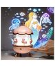 Vikrida Night Light Rabbit Sky Projector for Kids  360° Rotating Star & Moon Lamp with 6 Projection Films, 5 Color Modes, 1200mAh Rechargeable Battery  Soothing Bedside Lamp for Nursery & Bedroom
