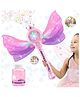 Vikrida LED Light & Music Bubble Wand for Kids  Includes Bubble Solution Bottle  Fun Indoor & Outdoor Party Toy for Birthdays & Celebrations