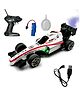 Vikrida 1:14 Scale RC Racing Car  4-Wheel High-Speed Rock Formula Car with Lights & Flame Spray Effect  15 km/h Remote Control Toy for Kids