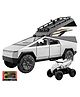 Magicwand 1:32 Scale Die-Cast Cyber Truck Camping Car with 6 Openable Doors, Pull Back Action, Blinking Headlights and Tail Lights Pack of 1 Colors As Per Stock