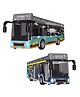 Magicwand 1:32 Scale Die-Cast Metal City or Space BusLarge  with Openable Doors, Lights and MusicCity or Space Pack of 1