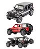 Magicwand Metal 1:32 Scale Die-Cast Jeep Rubicon with 7 openable doors, pull back action, blinking headlights and tail lightsPack of 1 Colors as per stock