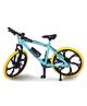 Magicwand 1:8 ScaleToy-Miniature  Die-Cast Alloy Based Racing Pegasus Toy Bicyle Fully Working Model for Collectors Cyan & Yellow