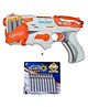 Magicwand Blaze Storm White Super Weapon Soft Bullet Gun for Kids with Free 26 Dart Bullets (Blaze White Gun)