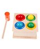 Magicwand Wooden Hammer Ball Knock Pounding Bench for Developing Fine Motor & Dexterity Skills2 Yrs & Up Pack of 1 Game Multi-Colored