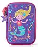 Magicwand Large Capacity Premium Mermaid Violet Print Hardtop EVA Pencil Case 2 Yrs & Up]Pack of 1]Multi-Colored]
