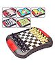 Magicwand 6-in-1 Magnetic Chess,LUDO,Checkers ,Chinese Checkers ,Snakes & Ladders,Back Gammon for Kids3 Years & Up Pack of 1